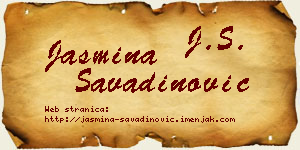 Jasmina Savadinović vizit kartica